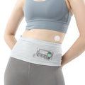 AKIZUKI JOO Diabetic Waist Belt, Insulin Pump Belt with 4 Large Pockets - Breathable, GREY, MEDIUM