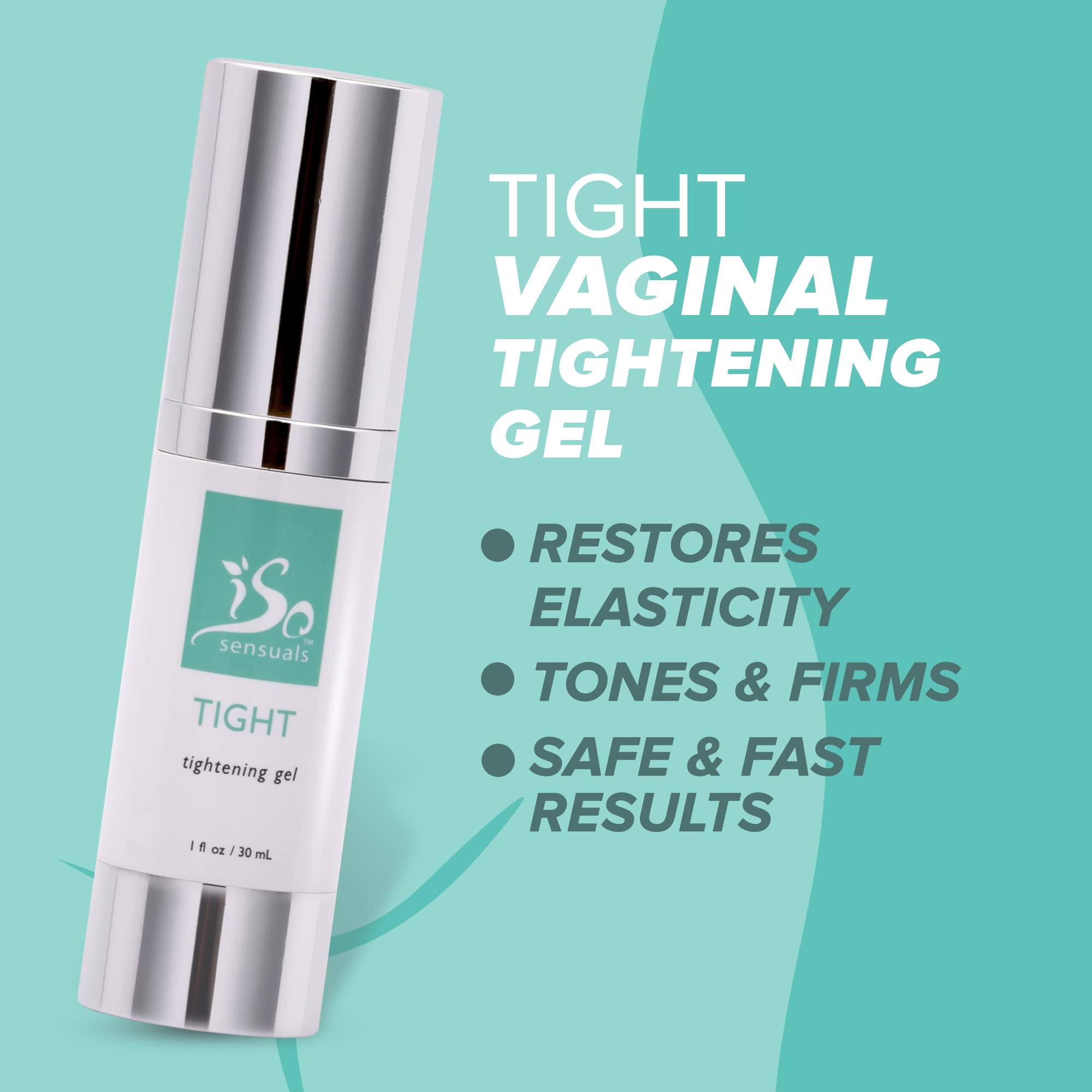 IsoSensuals TIGHT Vaginal Tightening Gel - All Natural, V Tight Gel for Women, Easy to Apply - 1 Bottle