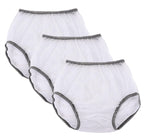 Adult Waterproof Pull-On Incontinence Pants Fits (42-52) - Soft Vinyl Cover Underwear to Wear Over Diapers, Pads or Briefs - Lea