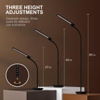 Sozapooty Happy Lamp,10000 Lux Sun Light, Floor Daylight Lamp with Remote & Touch Control & Adjustable Gooseneck for Reading/Off