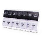 Large Pill Boxes and Organizer 2 Times a Day, MOLN HYMY 7 Day AM PM Pill Case, 14 Compartments Pill Dispenser to Hold Big Vitami
