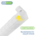 EZY DOSE Weekly (7-Day) Pill Organizer, Vitamin Planner, and Medicine Box, Large Compartments, Clear, Made in The USA