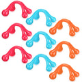 Liliful 9 Pcs 4 Point Massage Tools Christmas Gift Office Gift Small Hook Massager Handheld Palm Shaped Manual Back and Neck Mas