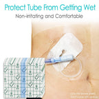 Waterproof Shower Protector Bandage 9x9 inch for Large Port Surgery Incisions Guard Tattoo Second Skin Healing Aftercare Cover B