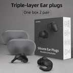 ENJROKJ Ear Plugs for Sleeping Noise Cancelling,Soft Comfortable Silicone Noise Reduction Earplugs,Reusable Washable Earplugs fo