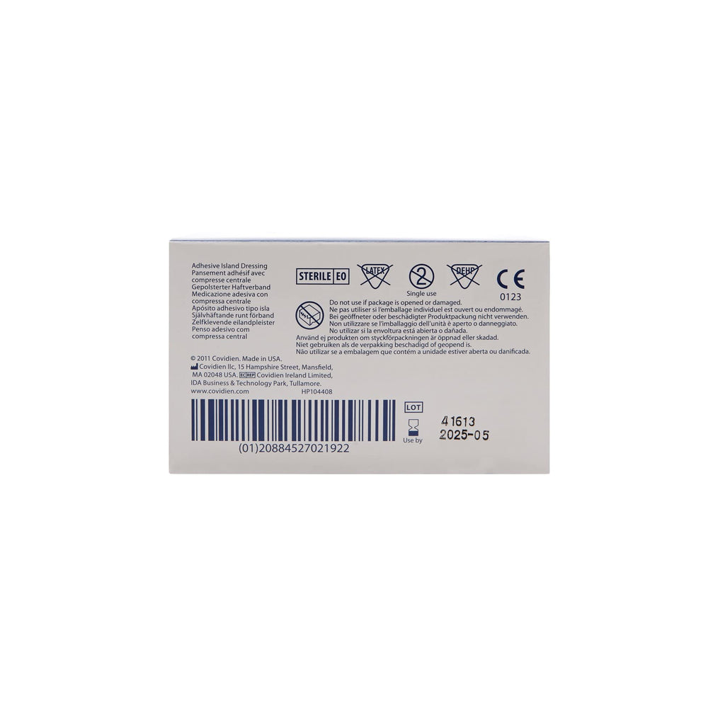 7539Lf Telfa Island Wound Dressing, Latex Free, Sterile Gauze 2 X 3-3/4, Adherent 50per Box. 7539Lf by