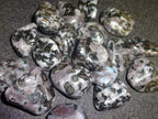 2pc Mystic Merlinite / Indigo Gabbro / Medium Tumbled & Polished / Natural Healing Crystal Gemstone Collectible , Display or Wra