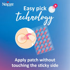 Nexcare Thin and Transparent Acne Patch, Skin Cover Absorbs Pus and Oil from Clogged Pores, made with hydrocolloid, tab allows f
