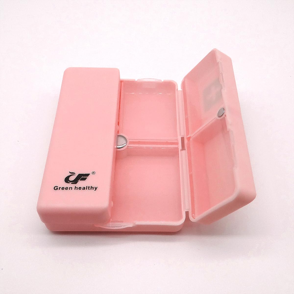 Wopanxye Daily Magnetic Pill Box Organizer, 7 Tray Travel Size Medicine Case Container, Cute Small Pocket Pill Dispenser Capsule
