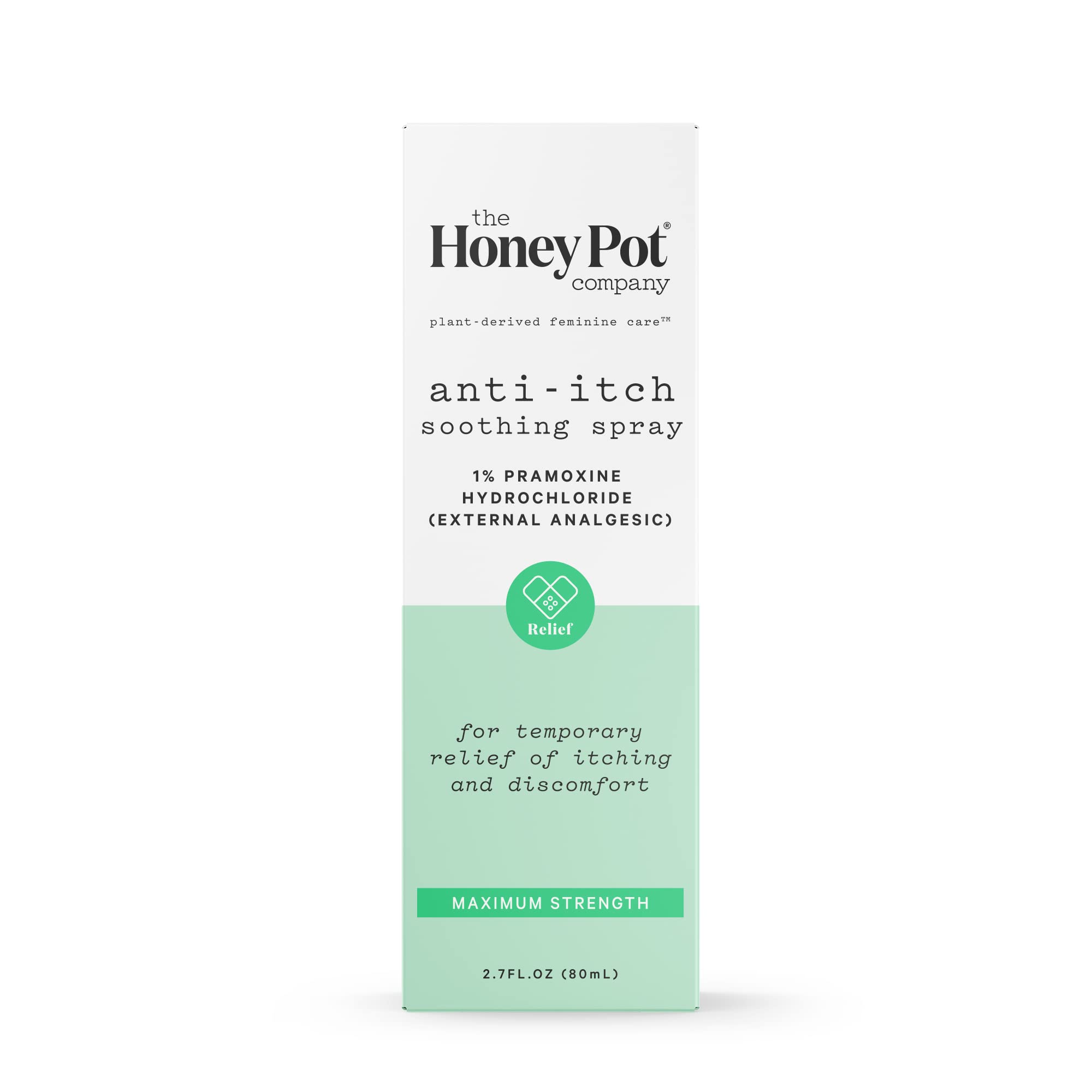 The Honey Pot Company - Feminine Anti-Itch Spray - at Home or On The Go Medicated to Relieve Itch and Irritation. Maximum Streng