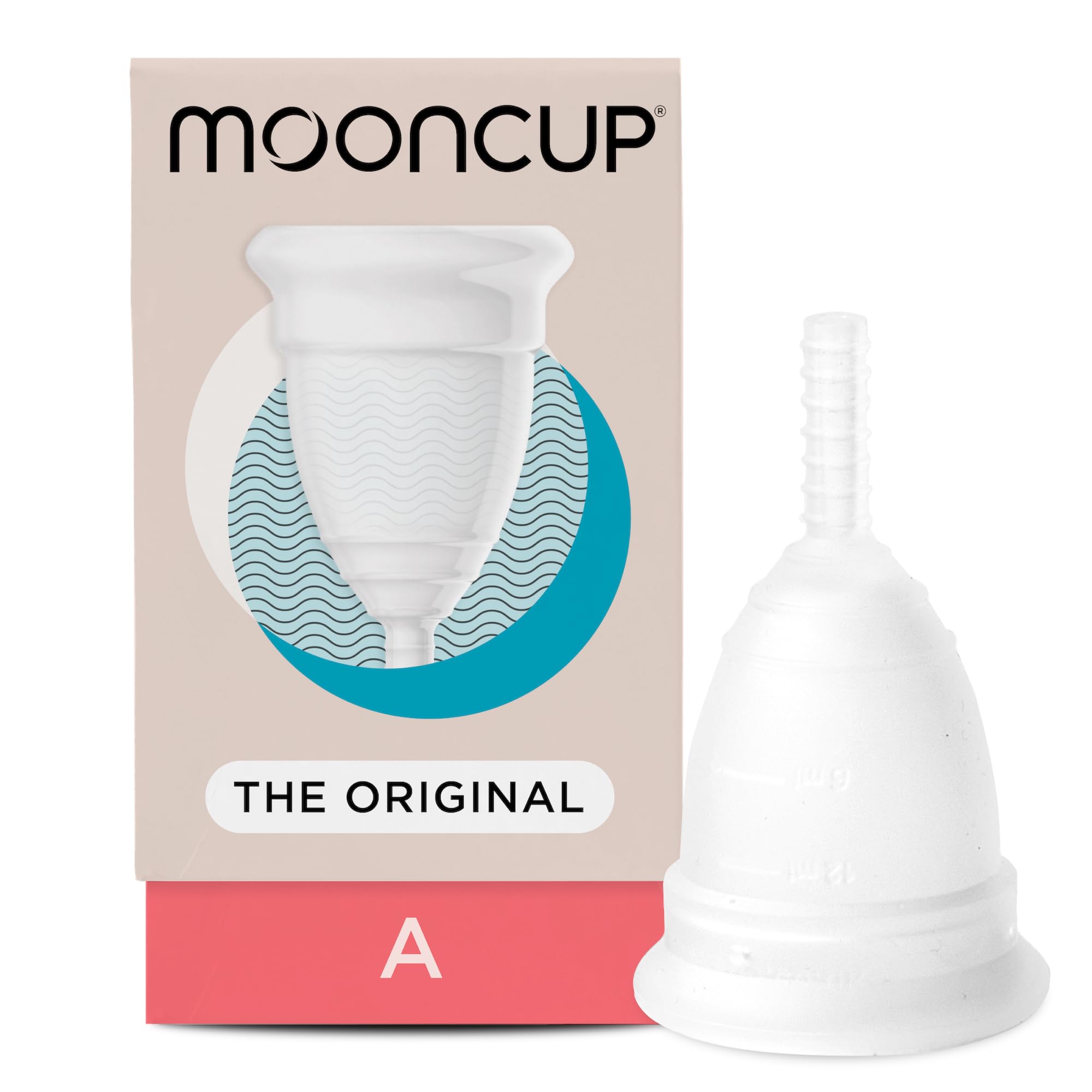 Mooncup The Original Silicone Menstrual Cup, Reusable, Ultra Soft & Easy Insert, Great for Heavy Flows, Size A, Age 30+ or Post 