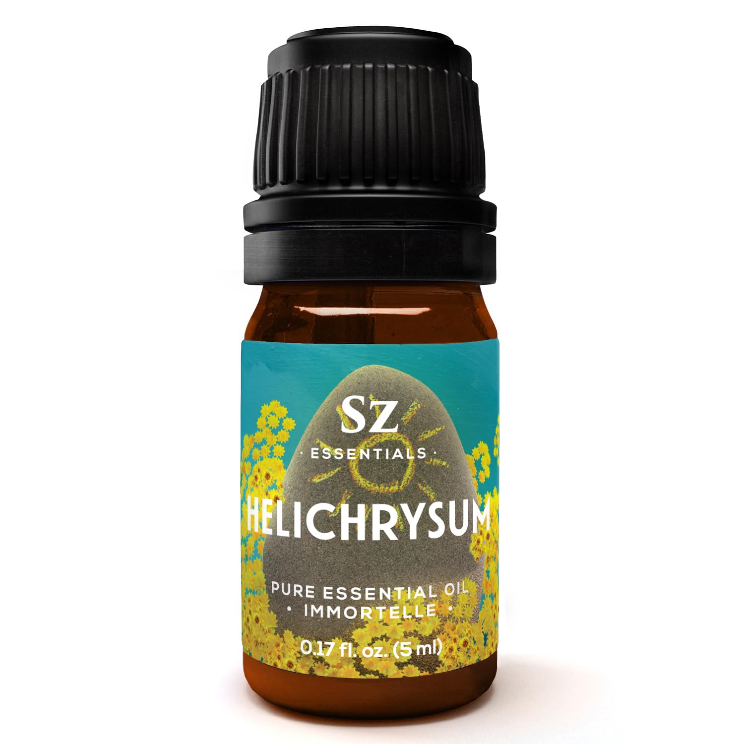 Sz Essentials - Helichrysum 100% Pure, Essential Natural Oil - Extracted from Helichrysum Italicum Immortelle - Pleasant & Sweet