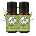 Wild Essentials Lemongrass 100% Pure Essential Oil 2 Pack - 10ml, All Natural, No additives