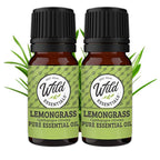 Wild Essentials Lemongrass 100% Pure Essential Oil 2 Pack - 10ml, All Natural, No additives