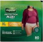 Depend FIT-FLEX Incontinence Underwear for Women, Disposable, Maximum Absorbency, XL, 72 Ct