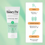 The Honey Pot Company - Anti-Itch Soothing Colloidal Oatmeal Wash - Plant Derived Feminine Care - Ultra Mild Solution to Relieve