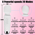 Portable Wireless Massager, Waterproof Rechargeable Body Massager, Fatigue Relieving Muscle Massager with Multiple Modes and Spe