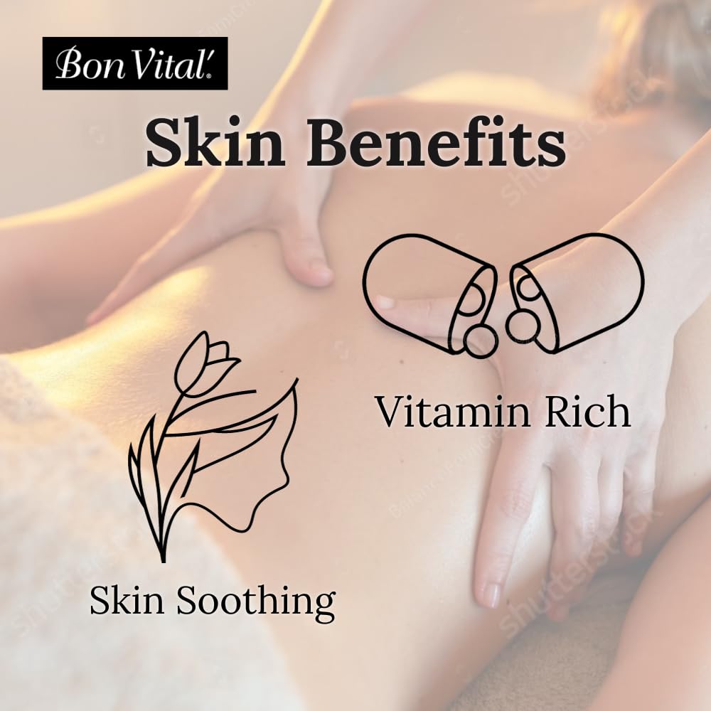 Bon Vital Original Massage Gel for a Versatile Massage Foundation to Relax Sore Muscles and Repair Dry Skin, For Massage Therap