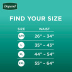 Depend Fresh Protection Adult Incontinence Underwear for Men, Disposable, Maximum, Small/Medium, Grey, 19 Count, Packaging May V