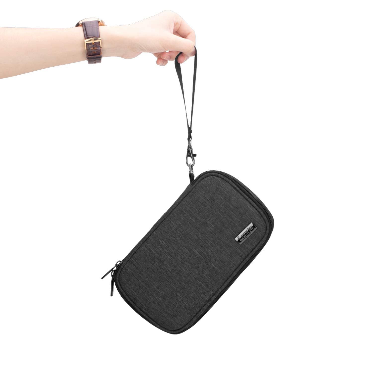 LUXJA Diabetic Supplies Travel Case, Storage Bag for Glucose Meter and Other Diabetic Supplies (Bag Only), Black