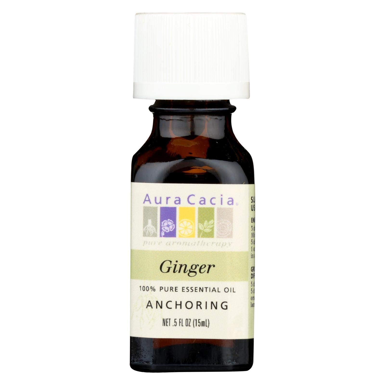 Ginger Essential Oil Aura Cacia 0.5 oz Oil