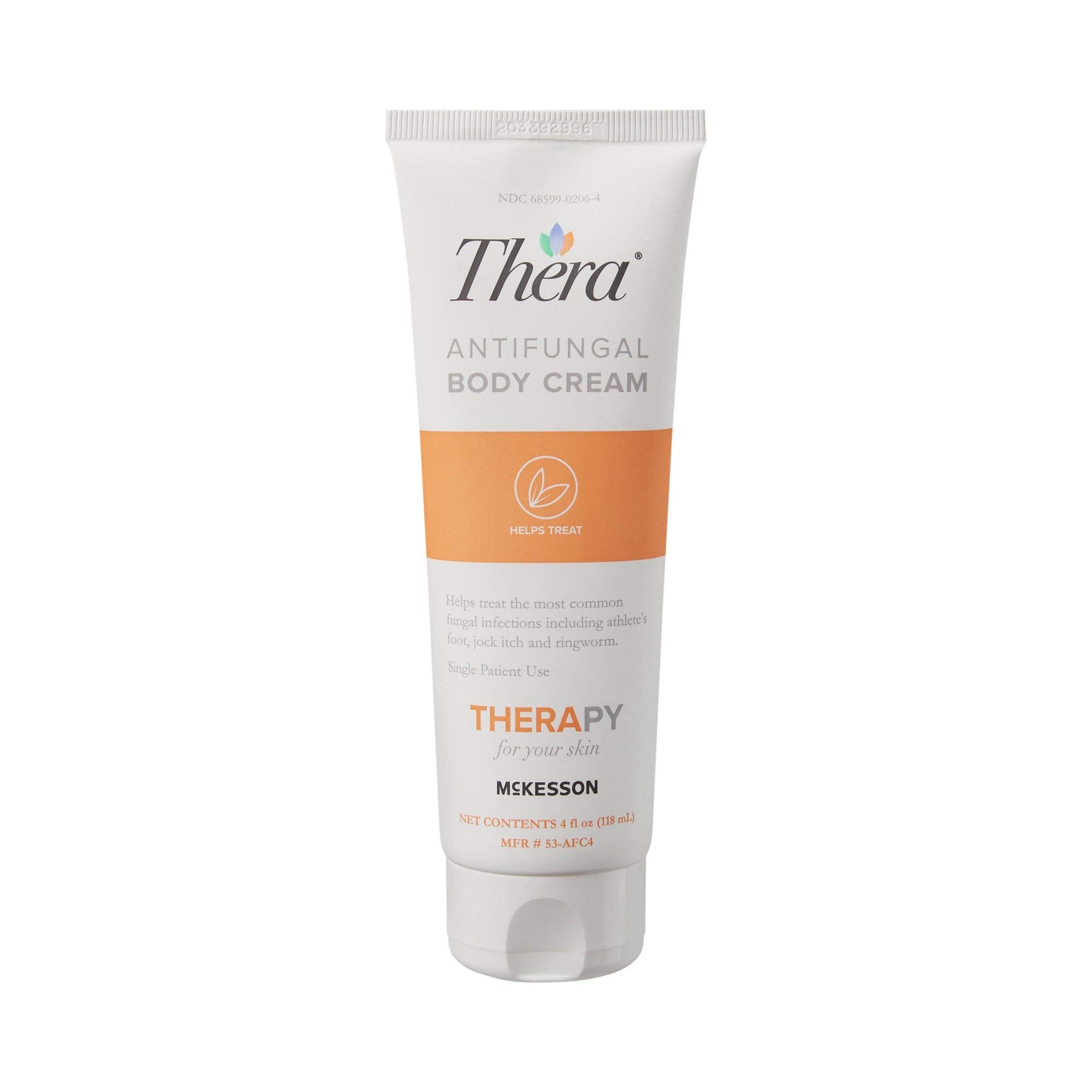 Thera McKessons Antifungal Cream, 2% Miconazole Nitrate, Body, Skin, Athletes Foot Treatment - Relief for Ringworm, Jock Itch - 