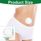 50pcs Castor Oil Pack Wrap for Belly Button, Self-Adhesive Patches High Water Absorption Pad Castor Belly Button Wrap Waterproof