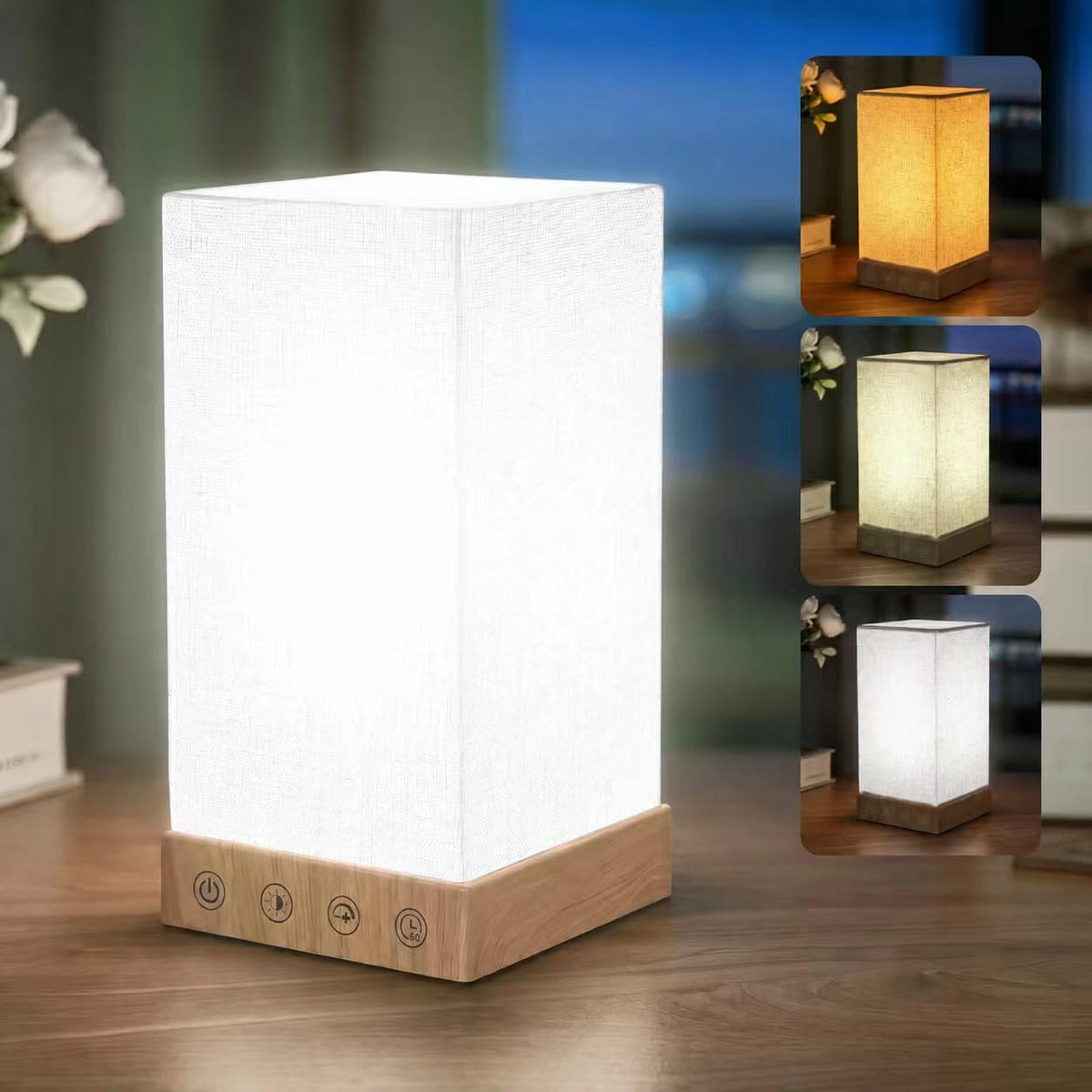 Geecent Light Therapy Lamp 10000 Lux Sun Lamp, 5 Brightnes & 3 Color Temperatures, UVFree Full Spectrum Sunlight with Timer, fo