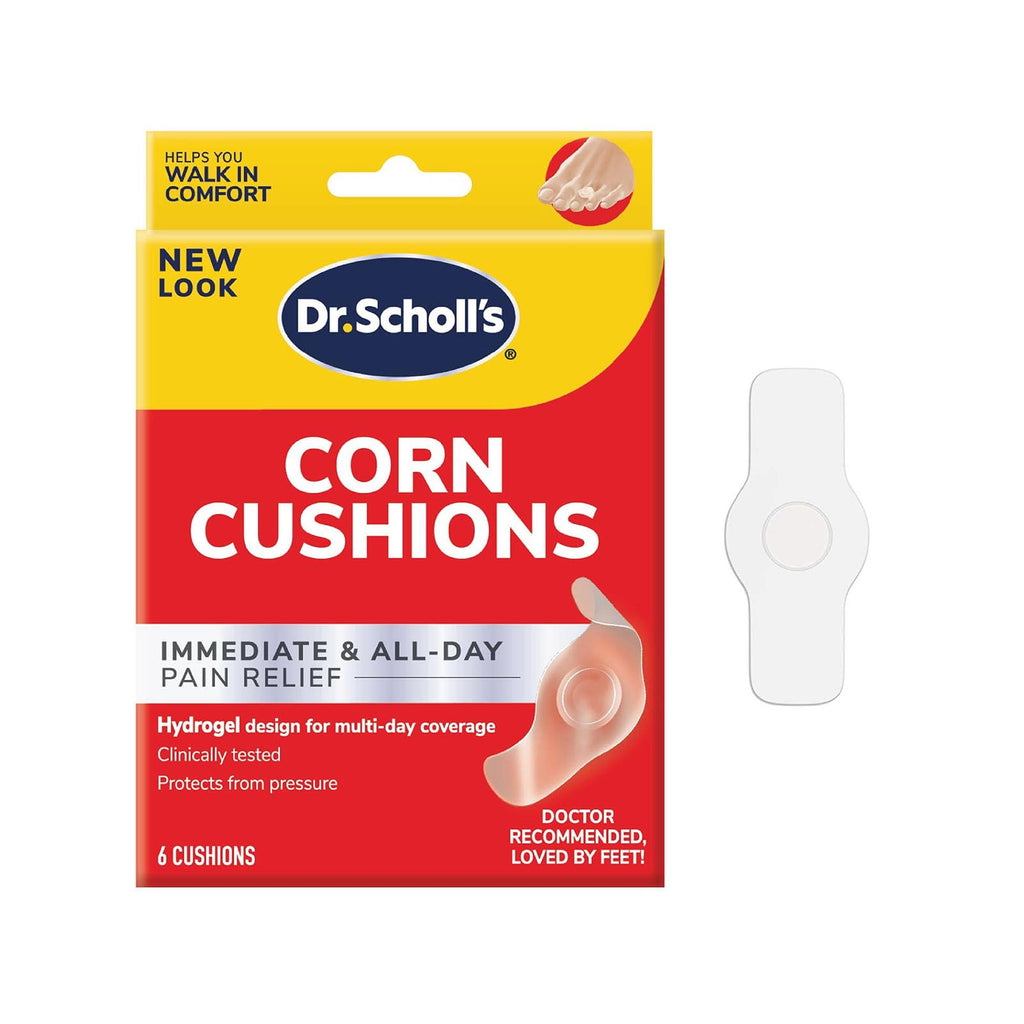 Dr. Scholl's CORN CUSHION With Hydrogel Technology, 6ct // Cushioning Protection Against Shoe Pressure and Friction that Fits Ea