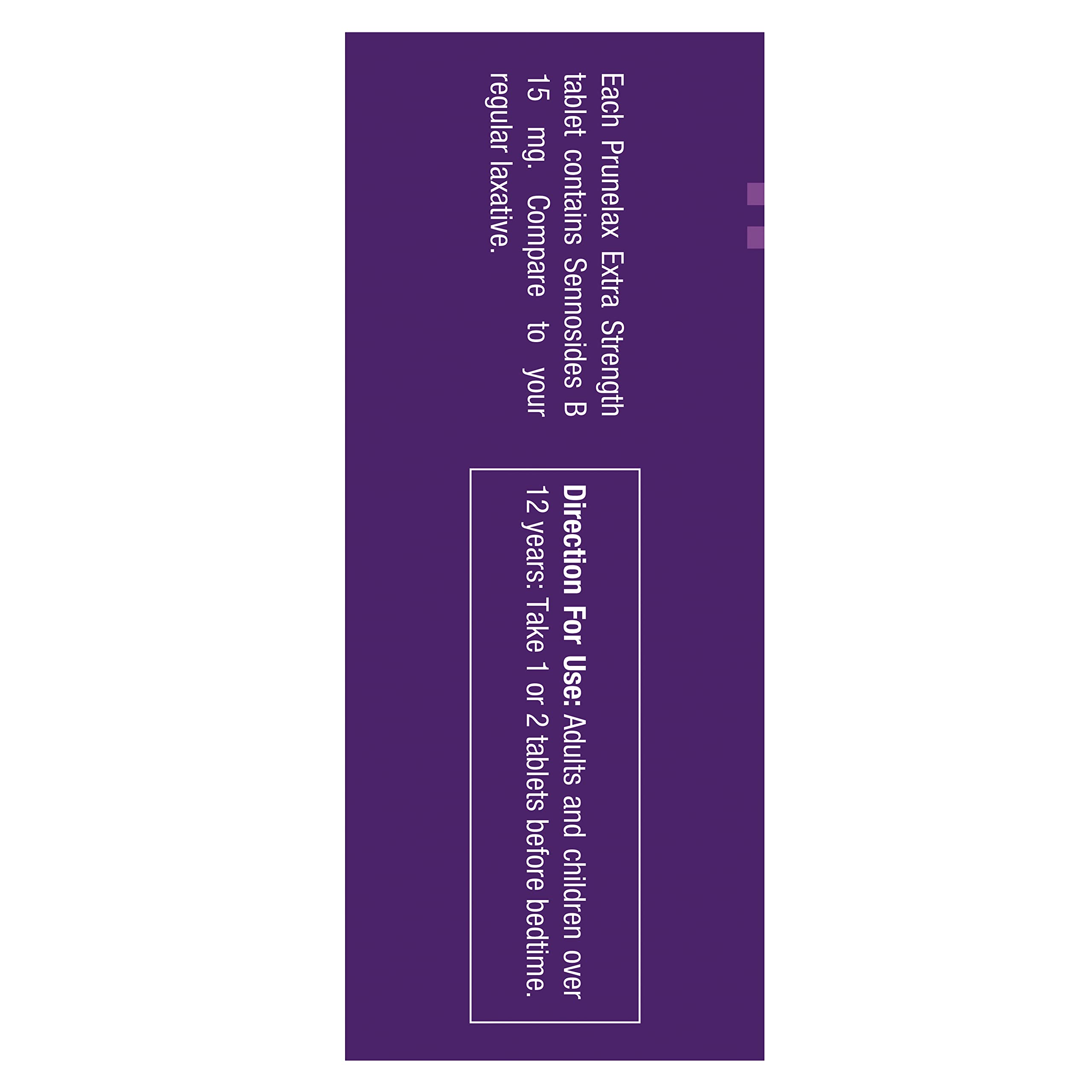 Prunelax Tablets - Extra Strength Natural Laxative Supplement Containing High Strength Senna for Constipation Relief & Restore N