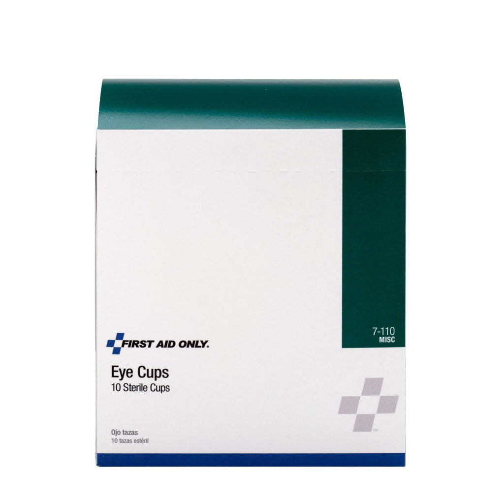 First Aid Only - 7-110 Sterile Eye Cups, 10 Per Box