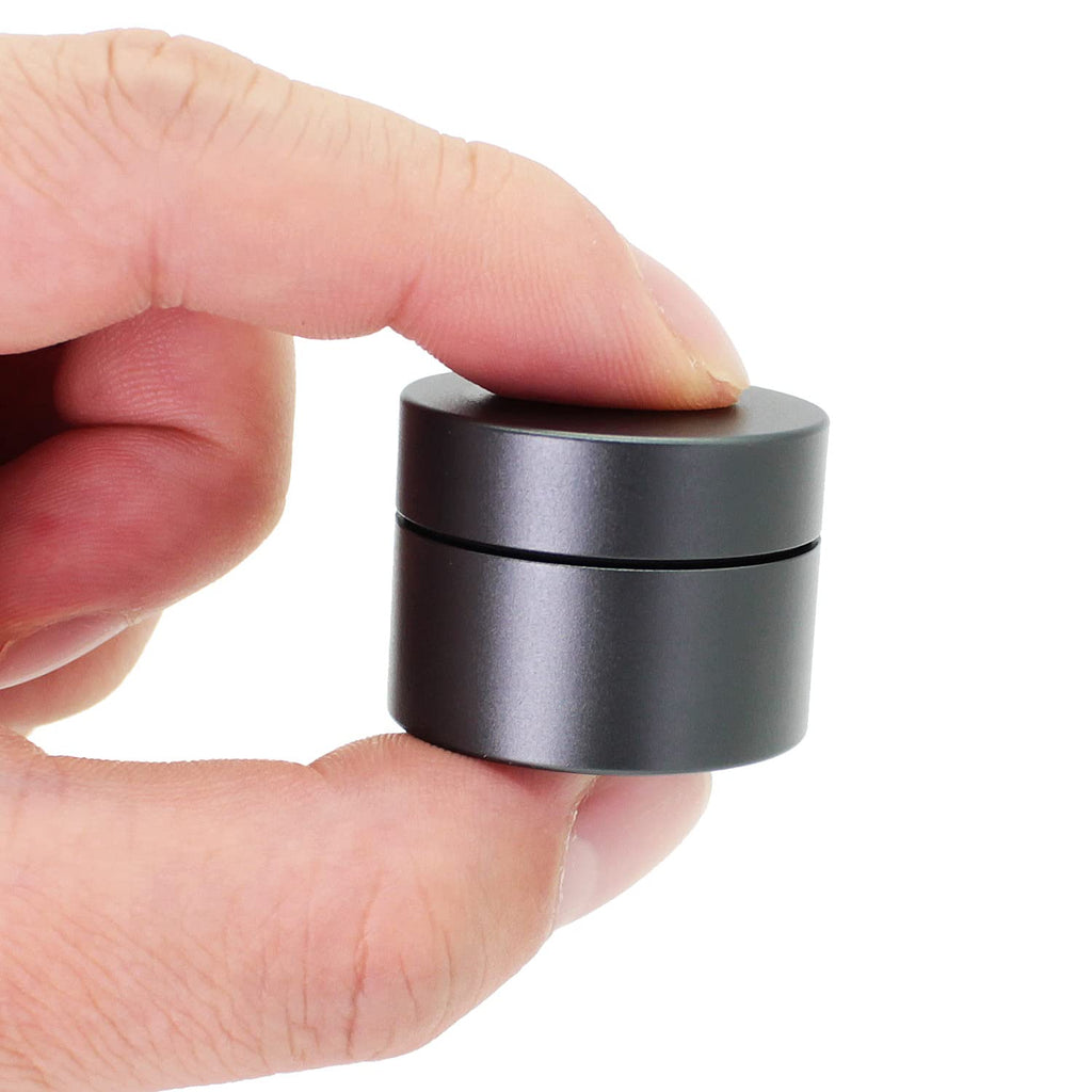 Portable Daily Pill Case, Heavy Duty Aluminium Alloy Round Pill Box, Waterproof Travel Pill Organizer, Pocket Purse Medicine Vit