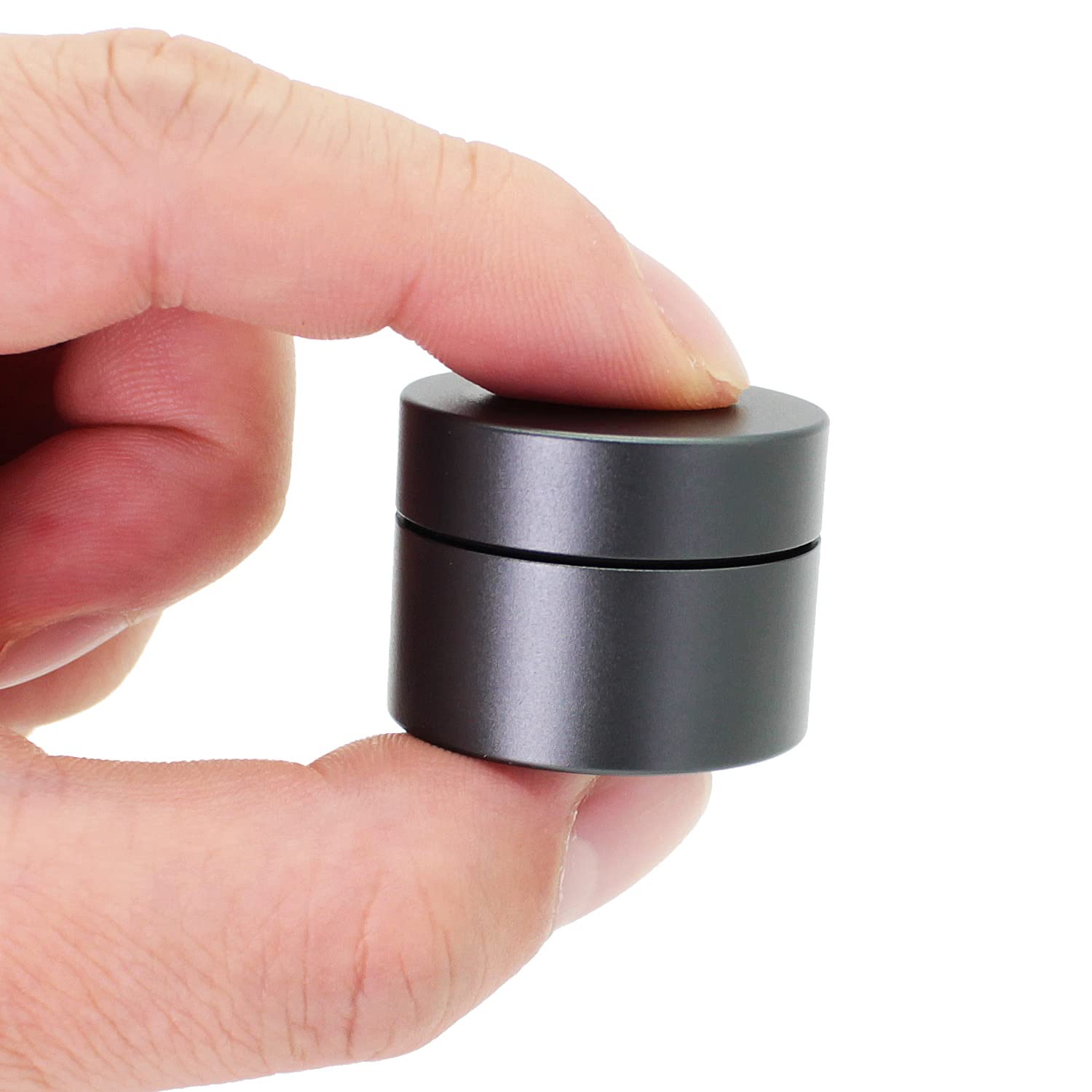 Portable Daily Pill Case, Heavy Duty Aluminium Alloy Round Pill Box, Waterproof Travel Pill Organizer, Pocket Purse Medicine Vit