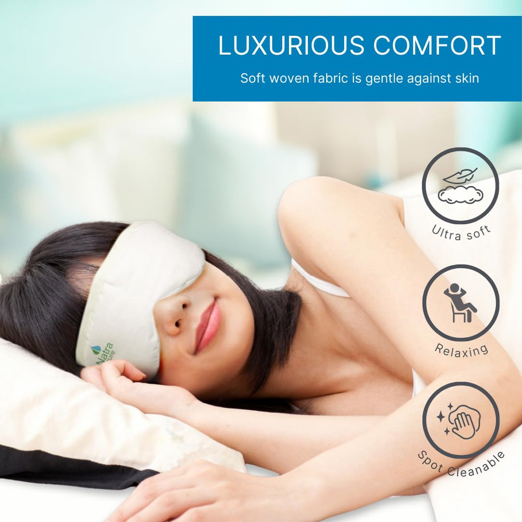 NatraCure Steam Heated Eye Mask - Warm Compress for Eyes, Microwavable Eye Mask for Dry Eyes, Stye Eye Treatment, Dry Eye Mask,