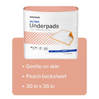 McKesson Ultra Underpads, Adult Incontinence Bed Pads, Chux, Disposable, Heavy Absorbency, 30 in x 36 in, 100 Count