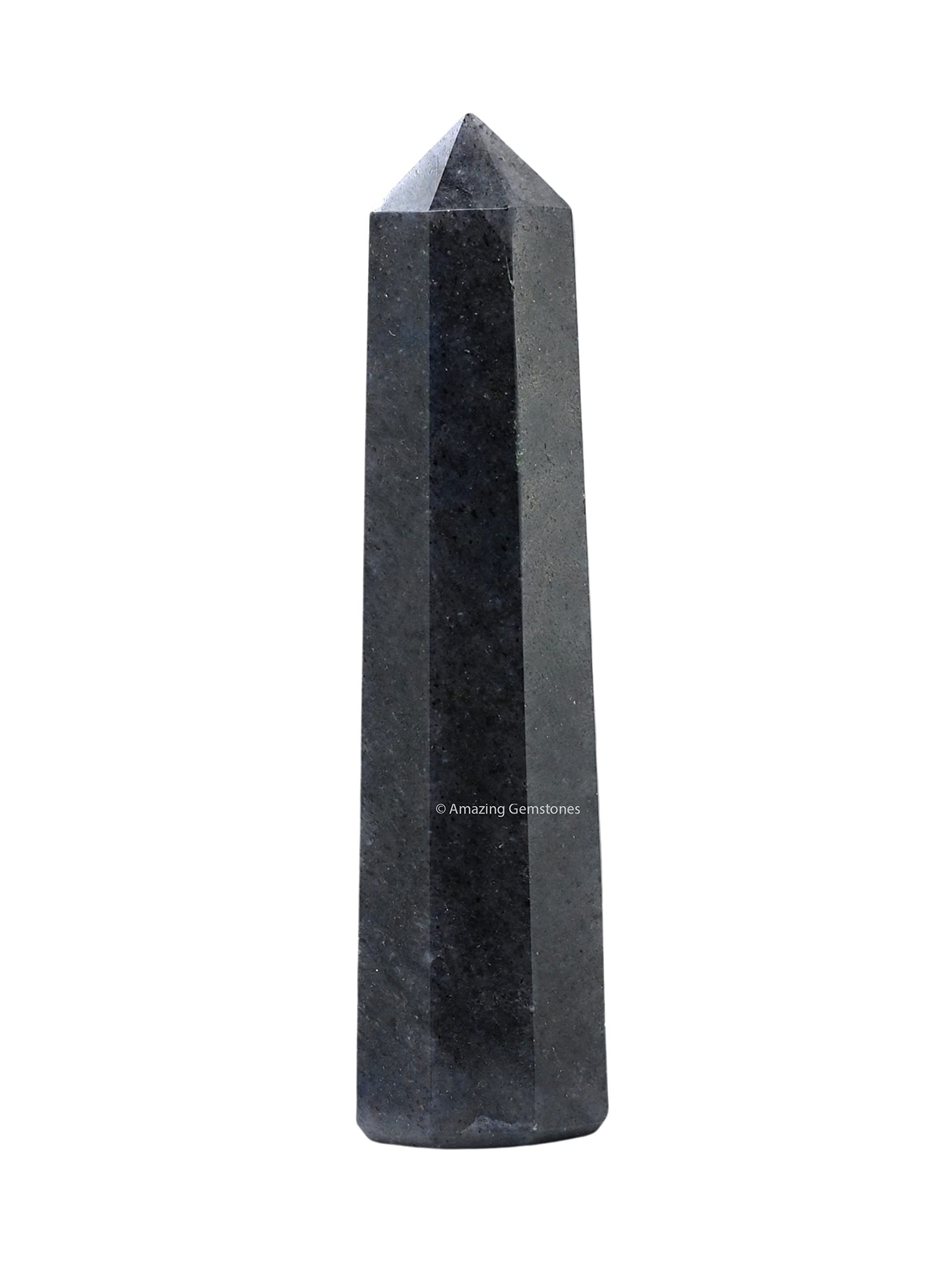 Blue Aventurine Crystal Towers ~ Natural Healing Crystal Point Obelisk for Reiki Healing and Crystal Grid (3- Inch)