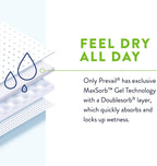 Prevail Per-Fit Incontinence Unisex Briefs with Tabs, Disposable Adult Diaper, Maximum Plus Absorbency, X-Large, 15 Count Bag