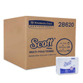Scott Multi Fold Hand Towel 28620  M Fold Towel  16 Packs X 250 Sheets  White Folded Towel Sheets 24 Cm X 19.6 Cm (4000 Total