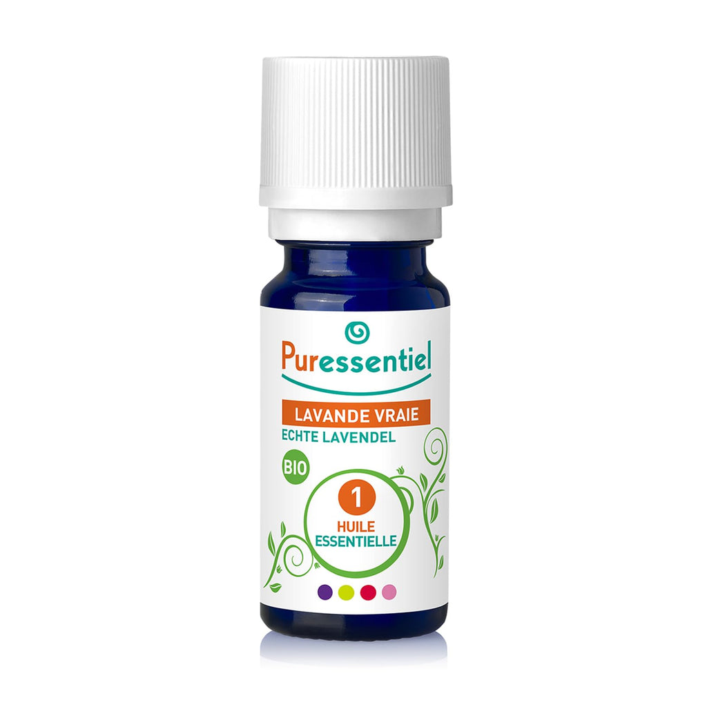 Puressentiel Organic True Lavender Essential Oil - Soothing and Calming Properties - Therapeutic Grade - for Aromatherapy and Ma
