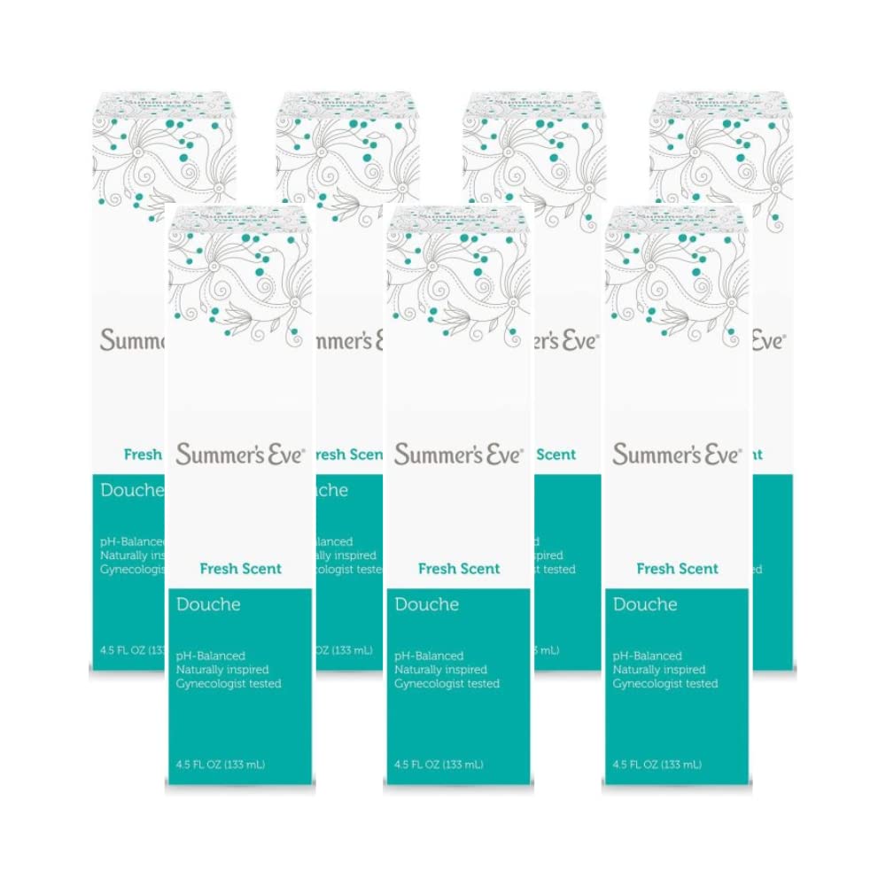 (Pack of 7 Bottles) Summer 's Eve Fresh Scent Douche Vinegar & Water, Feminine Wash, 4.5oz Bottles. PH Balanced, Naturally Inspi