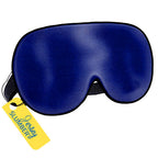 Silk Sleep Eye Mask for Men Women, Comfortable Super Soft Eye Mask with Adjustable Strap, 100% Pure Silk, Blocks Light, Jersey S