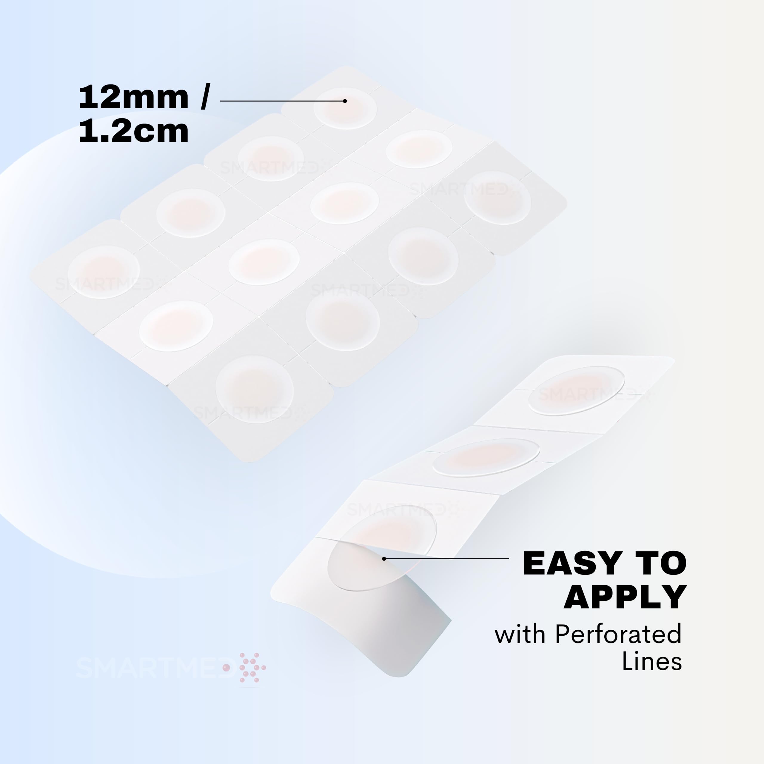 SMARTMED Smart Cold Sore Treatment Patch 36 ct | Soothe Itching and Burning | Discrete, Invisible, Skin Safe Adhesive