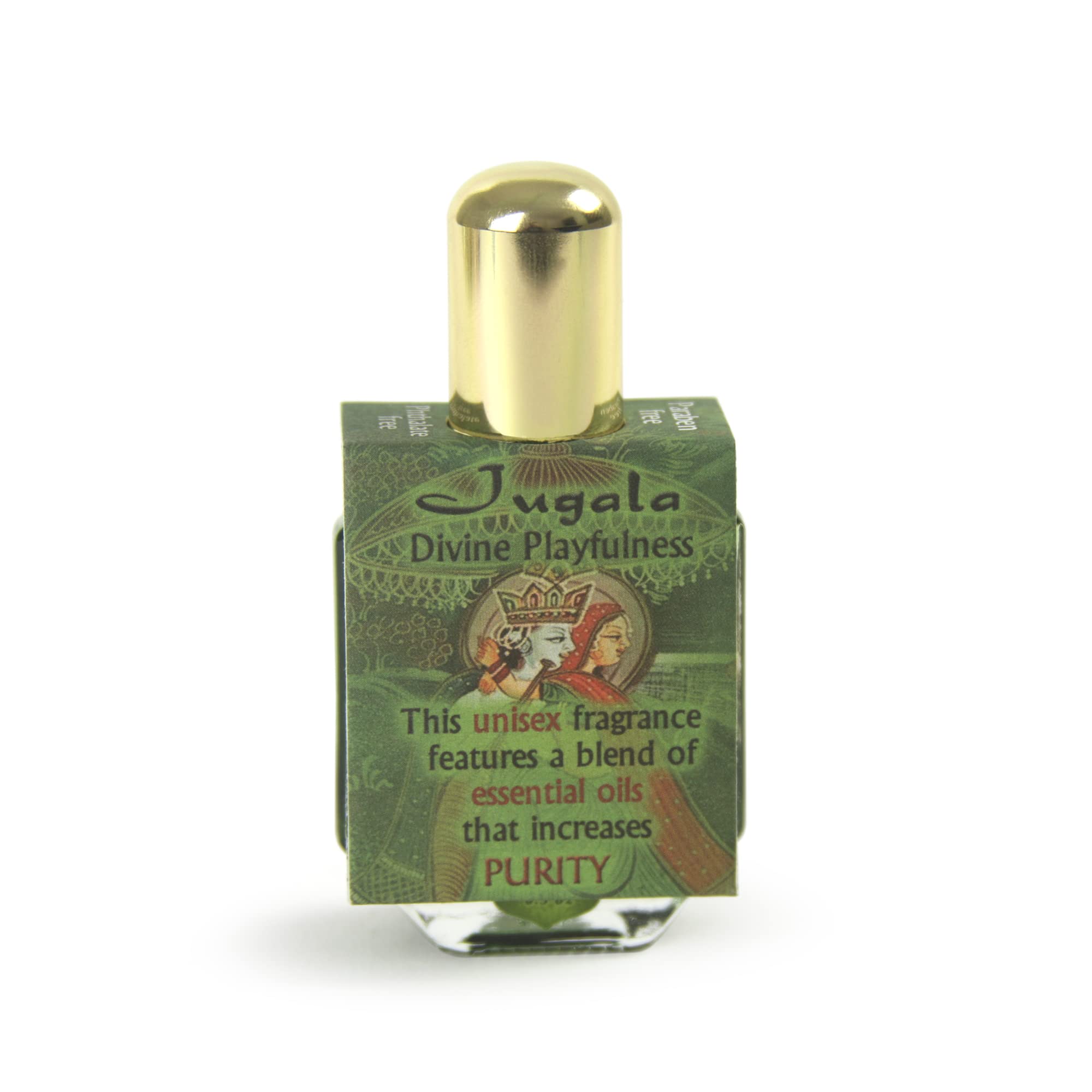 Prabhujis Gifts Jugala Damask Rose Oil, 0.5 OZ