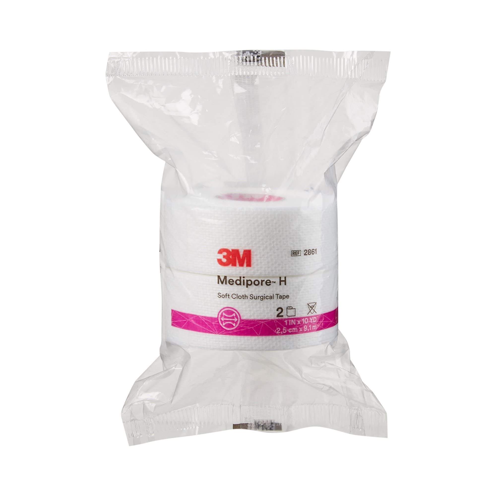 3M Medipore H Perforated Medical Tape 1 x 10 Yd 2861, 1 Pack, 2 /Pack