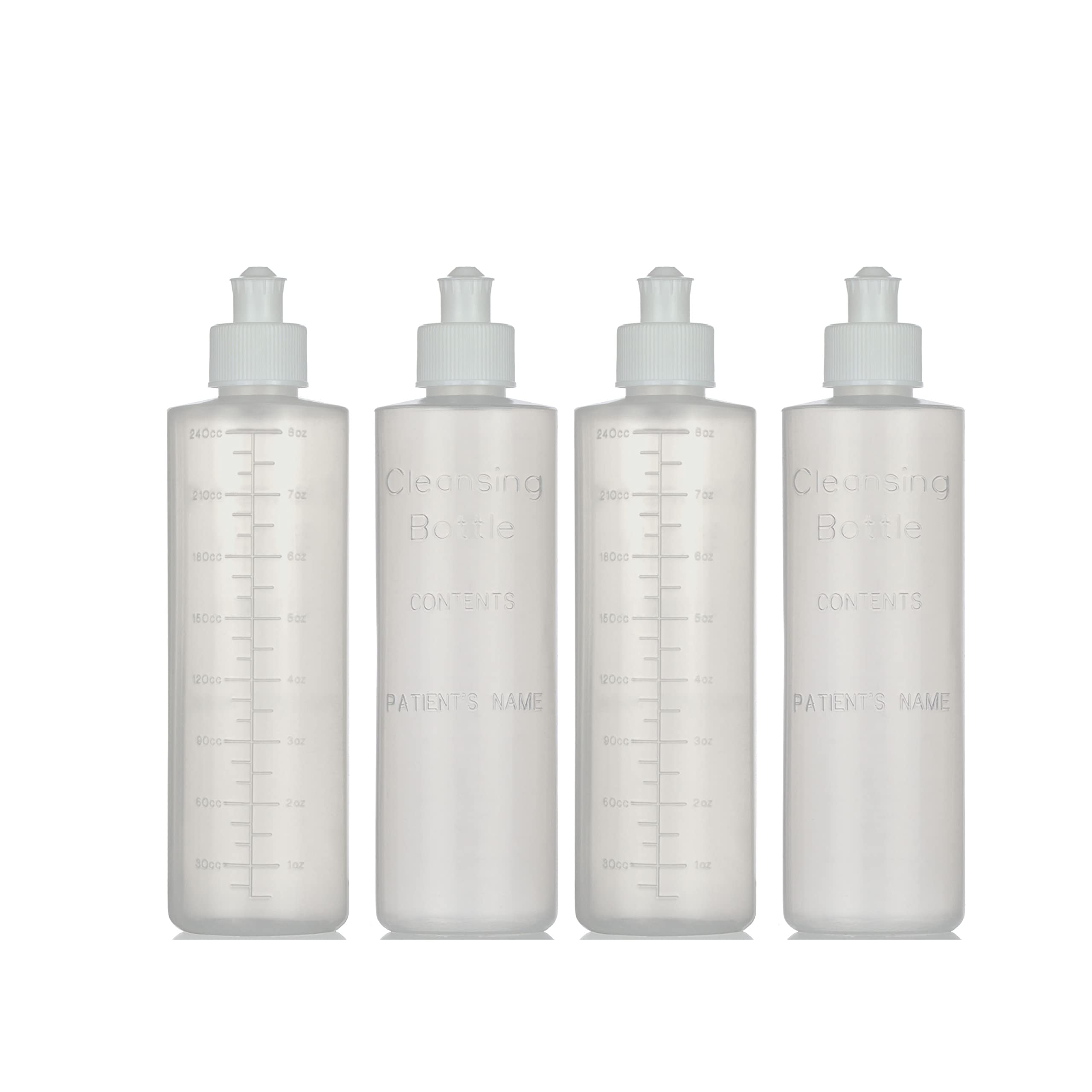 Perineal Squirt Bottle [4 Pack] Refillable Postpartum Lavette Cleansing Irrigation Peri Wash Bottle - 8oz - New Moms or Bidet Us