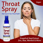 NutriBiotic - Throat Spray with GSE, 4 Fl. Oz | Gentle and Soothing Sore Throat Support with Grapefruit Seed Extract, Zinc & Men