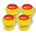 4-Pack Sharps Container(1/2 Quart),Small Sharp Needle Disposal Containers,Biohazard Medical Containers Sharps Box for Home and T