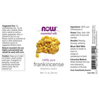 NOW Essential Oils, Frankincense Oil, Centering Aromatherapy Scent, Steam Distilled, 100% Pure, Vegan, Child Resistant Cap, 1-Ou