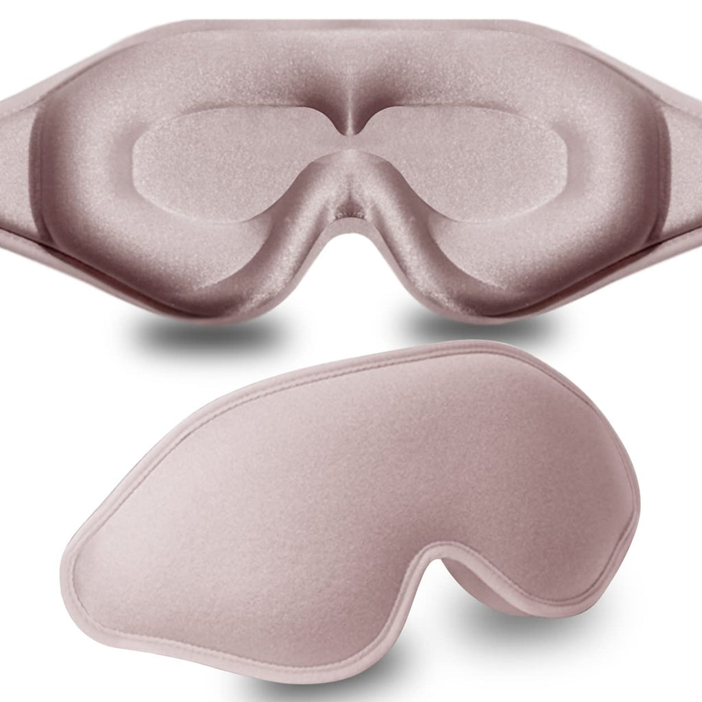 Sleep Mask, 3D Deep Contoured Eye Covers for Sleeping, 99% Block Out Light Eye Mask, Zero Eye Pressure Cup Blindfold for Men Wom