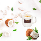 MELONY Soy Massage Oil Candle | Coconut | Low Temp | 2.82 OZ / 80G | Perfect Intensive Skin Treatment Candle | Nourishing with A